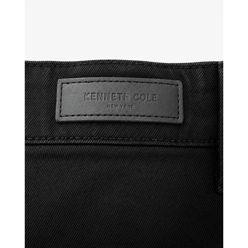 Kenneth Cole New York Mens Tapered Fit Jeans Washed Black 40x32 Denim Pants